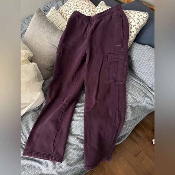 TNA Pants - TNA Women's Burgundy Cargo Pants